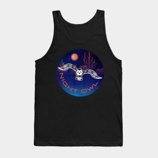 Night Owl Supermoon Tank Top